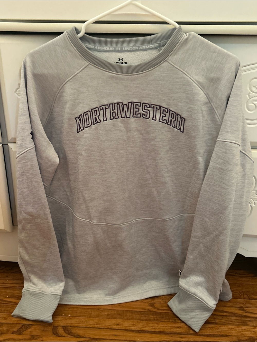Under Armour Light Gray Northwestern Crewneck Sweatshirt